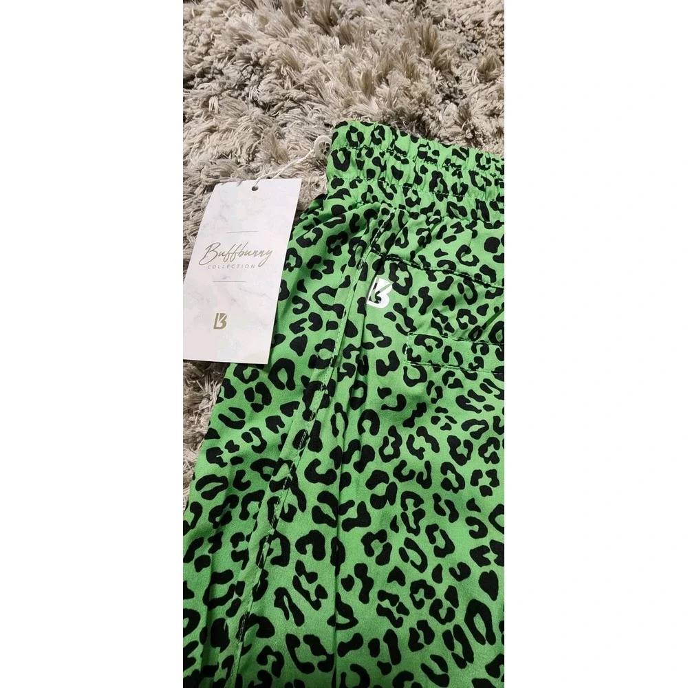 BuffBunny Women's Flo V2 Shorts Leopard Print Pull On Drawstring Pockets Size Sm - Picture 6 of 8